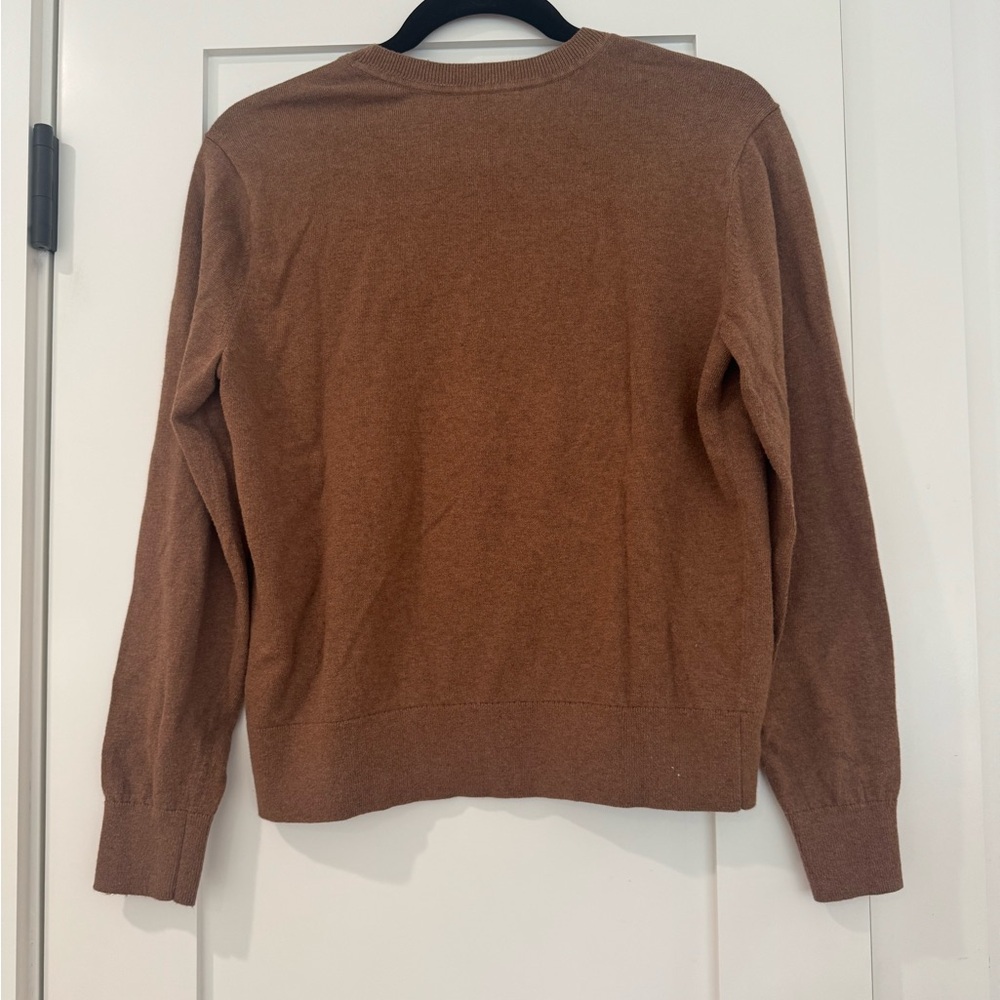 Everlane Brown Crew Neck Sweater with Fine-Knit Texture - Picture 2 of 5